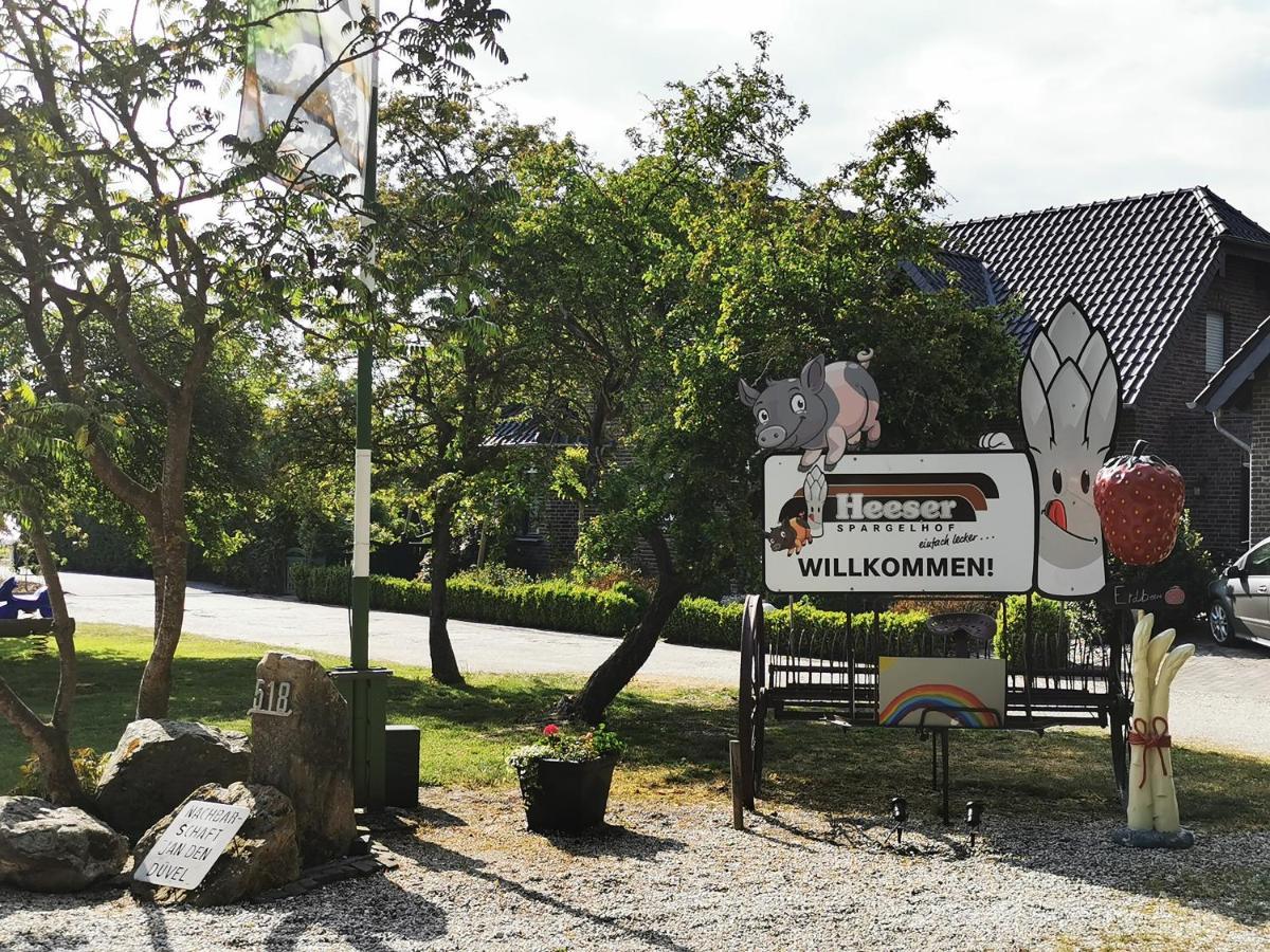 Heeser Spargelhof Ferienwohnung Landblick Weeze Eksteriør billede